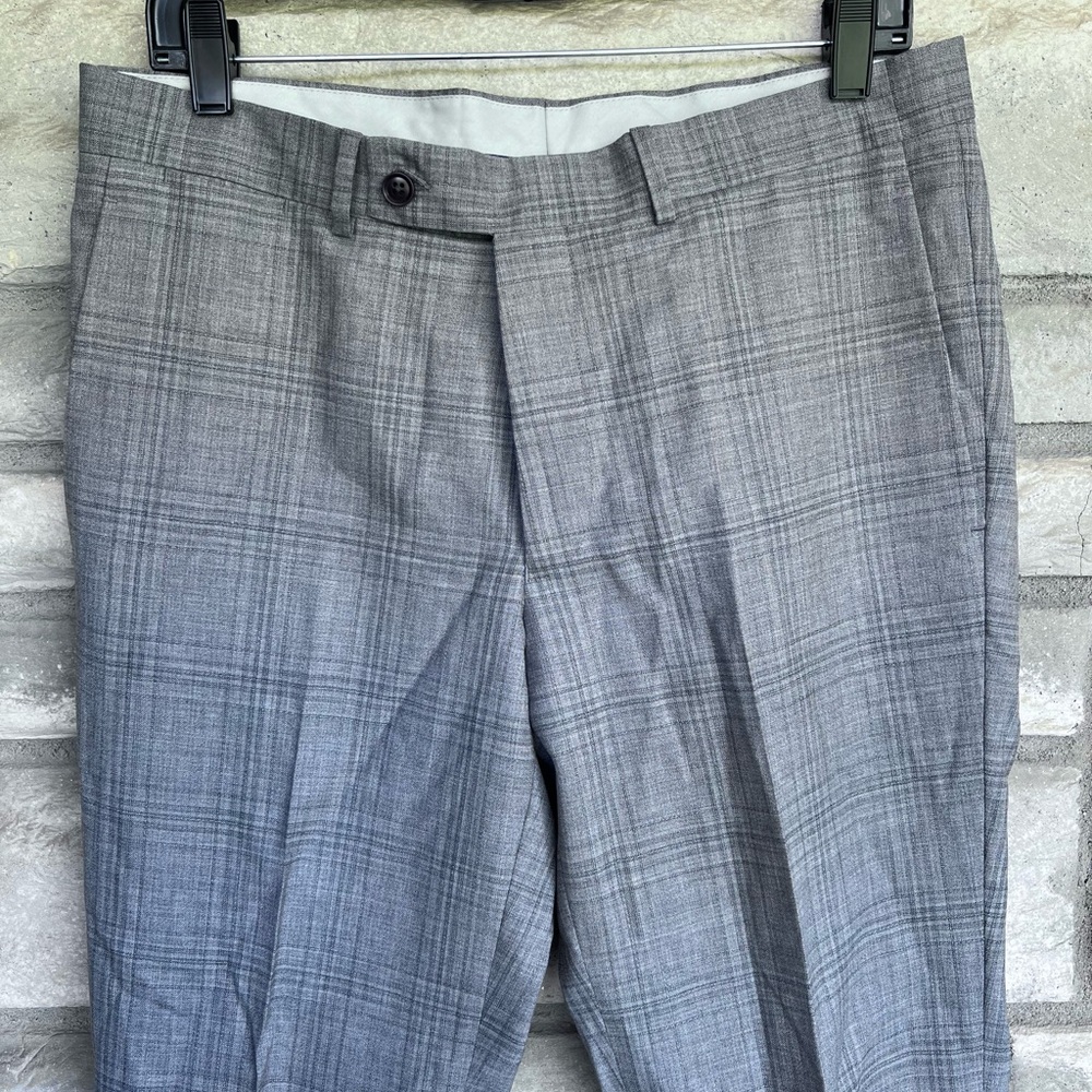 Ted Baker London Men’s Slim Fit Dress Pants Wool Silk 33 $298